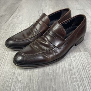 To Boot New York Mens Size 9 Brown Leather Slip On Penny Loafer Dress Shoes H